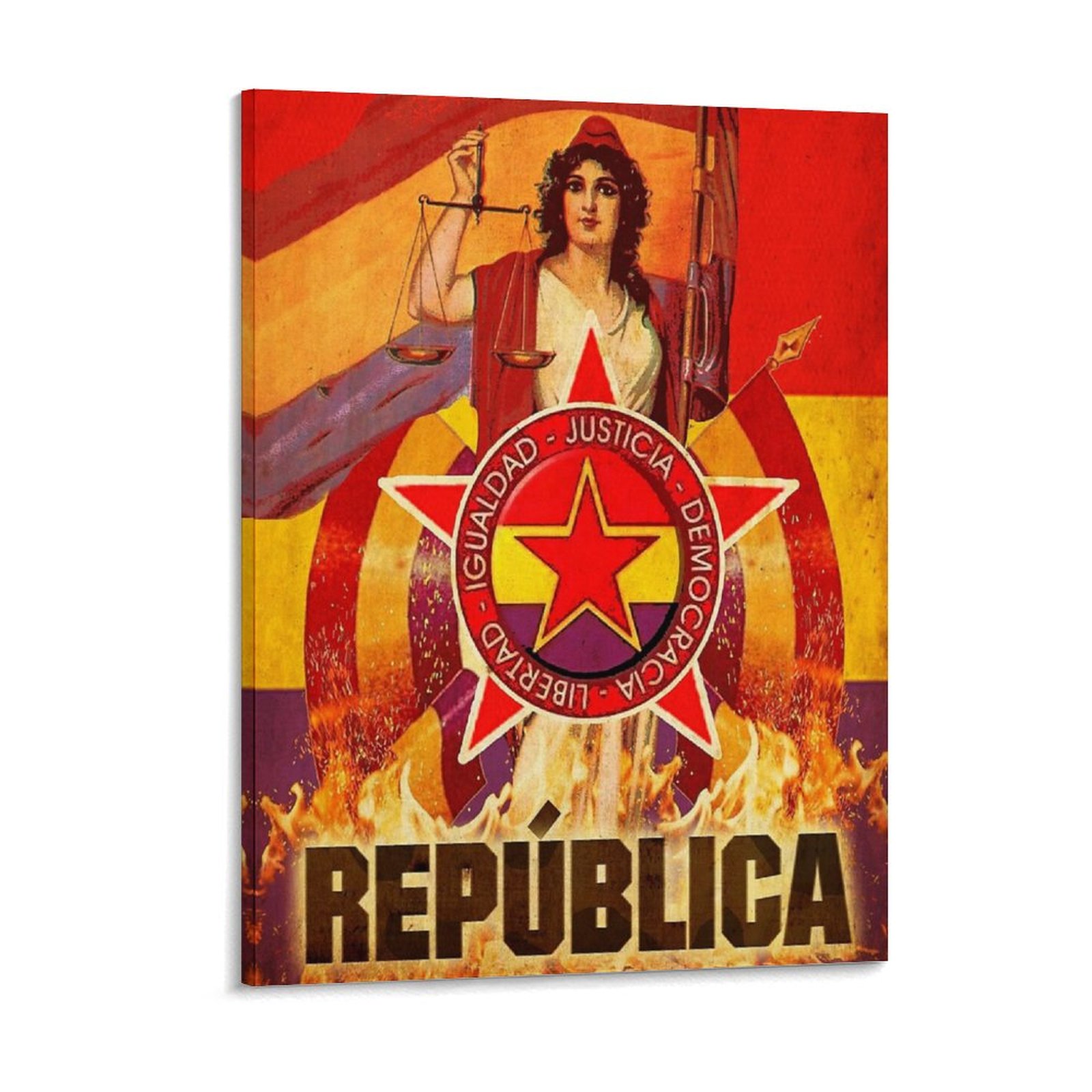 Art Print Framed - No Pasaran Revoluzione spagnola Guerra civile