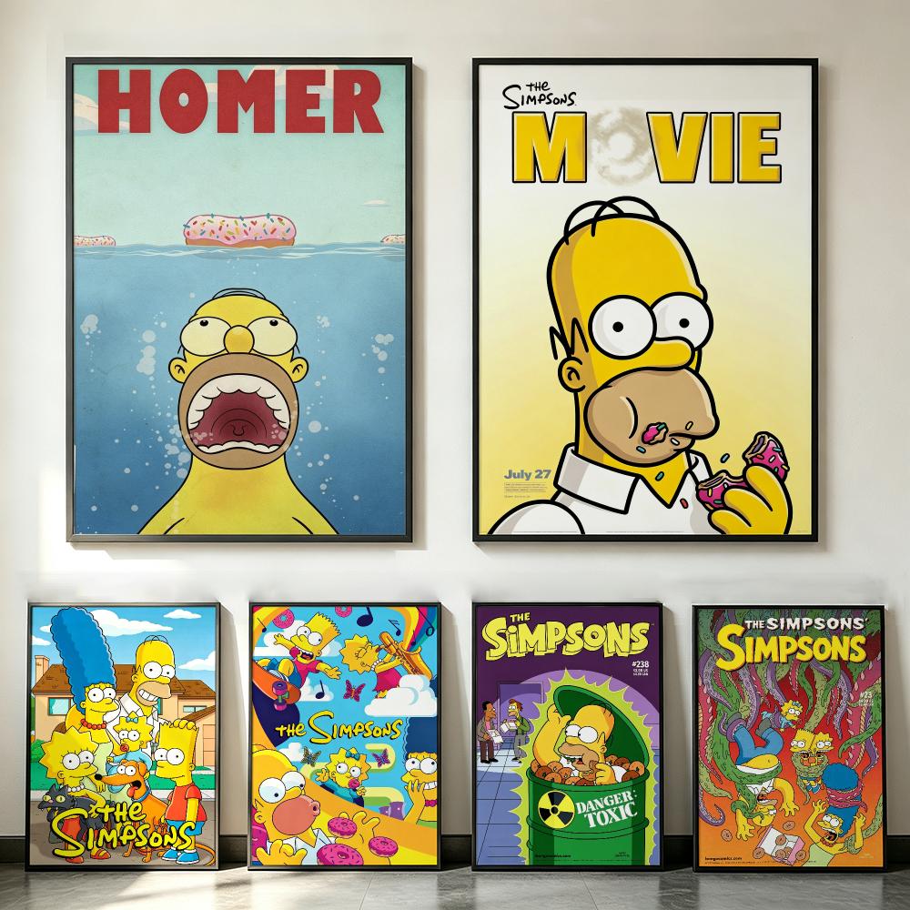 Anime Merchandise Posters - Poster anime dei Simpson, poster HD