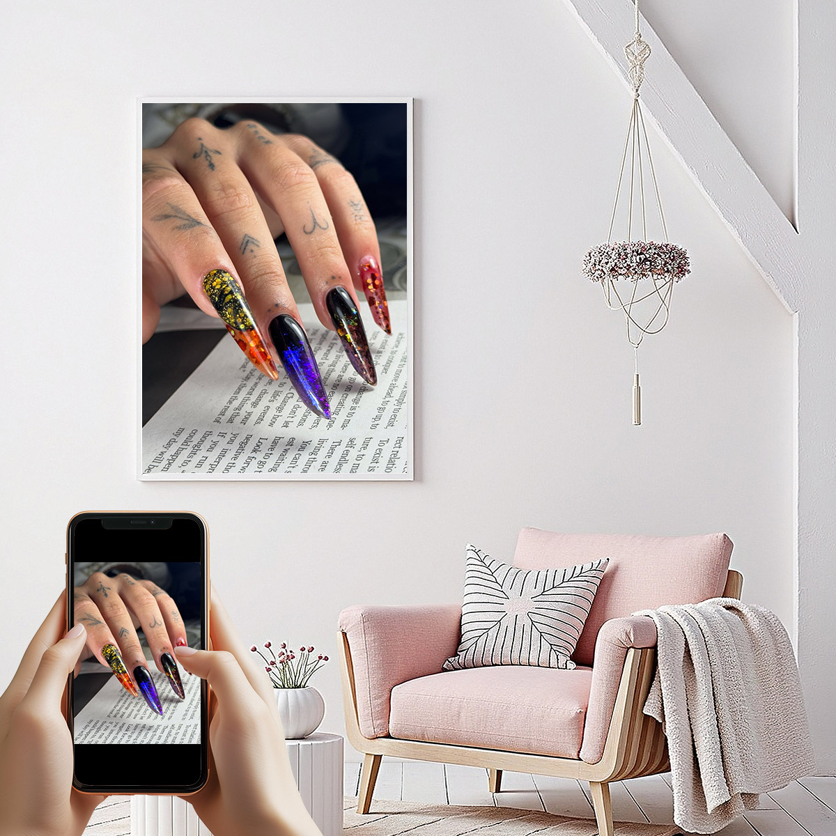 Art Print Framed - foto personalizzata 1 pz tela da