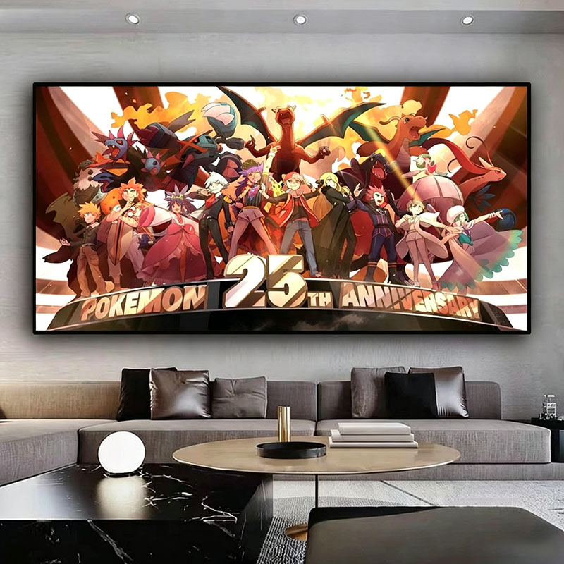 Anime Poster Print - Dipinto Decorativo su Tela Pokémon Senza