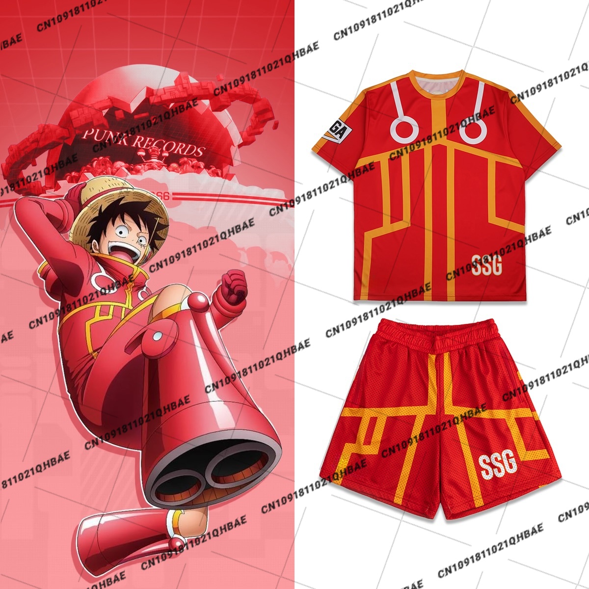 Anime Merchandise Men - Nuovo Costume Cosplay di Monkey D.