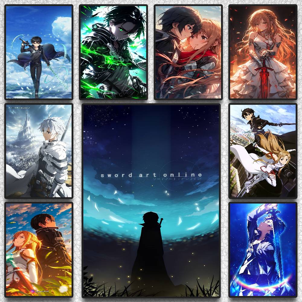 Anime Merchandise Posters - Poster da parete Anime Sword Art