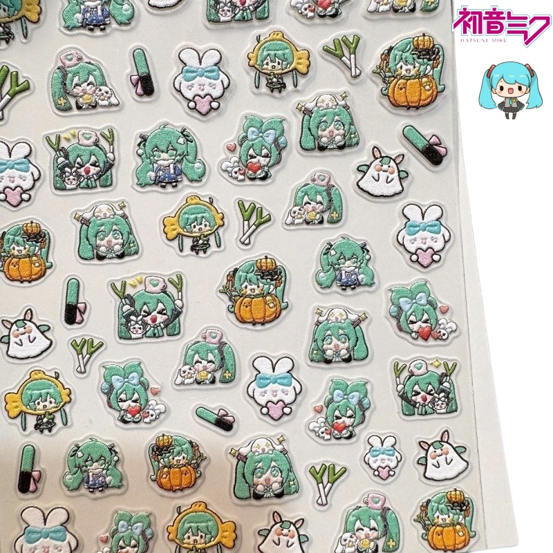 Anime Merchandise Nepal - Adesivi per unghie con immagini di