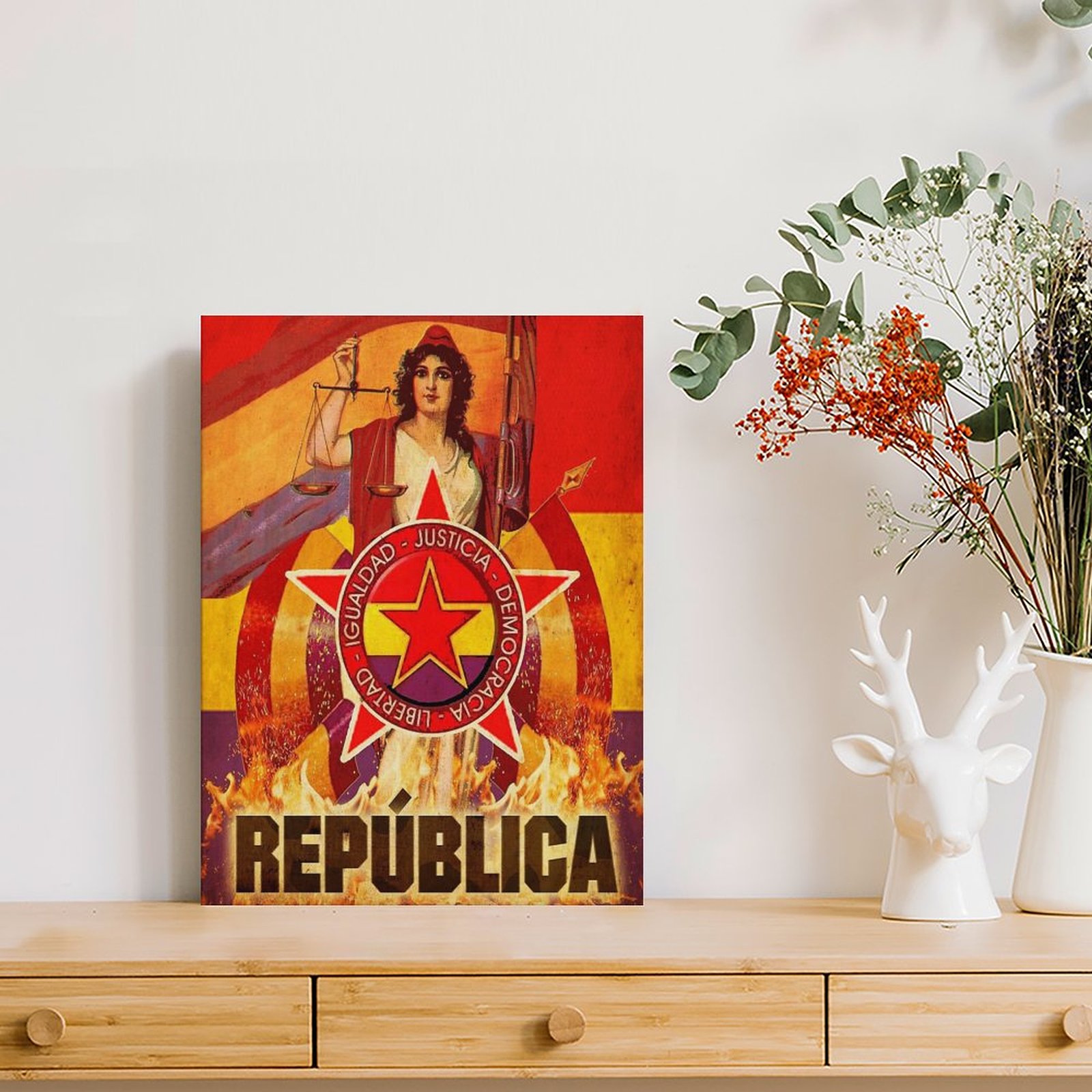 No Pasaran Revoluzione spagnol - Art Print Framed recensione e prezzo