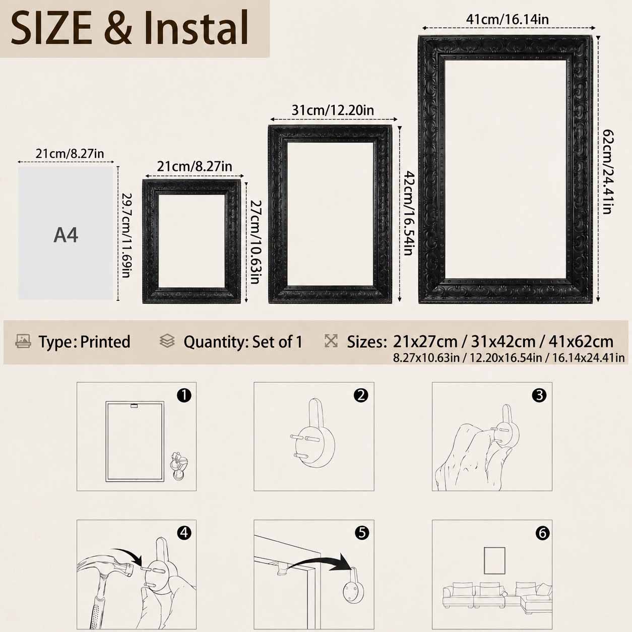 Arte da Parete per Halloween,  - Art Print Framed recensione e prezzo