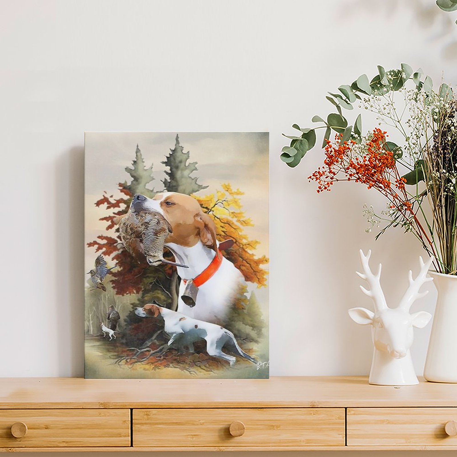 Puntatore inglese Woodcock Cac - Art Print Framed recensione e prezzo